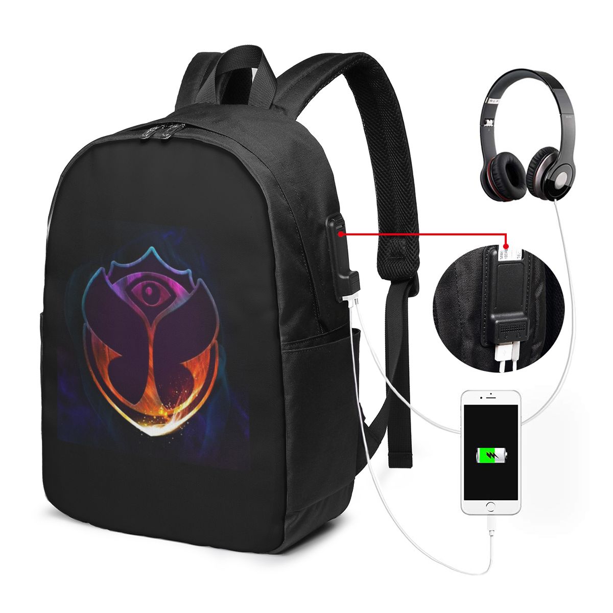 Travel Bags - Tomorrowland Butterfly Backpack Travel Notebook Bag