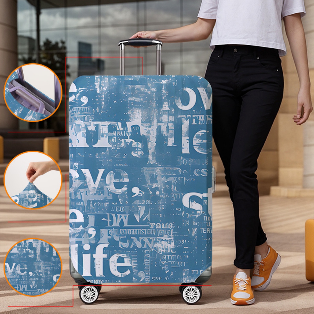 Luggage Cover Protector Elasti - Waterproof Suitcase Cover Protector recension och pris