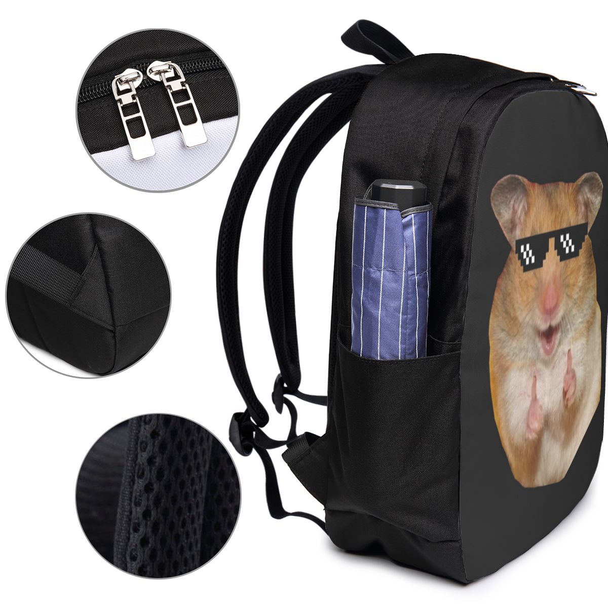 Funny Hamster Backpack Travel  - Travel Bags recension och pris
