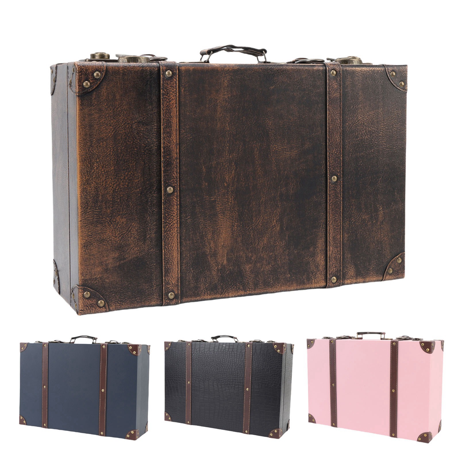Vintage Suitcase Box Travel St - Retro Vintage Trunk Suitcase recension och pris