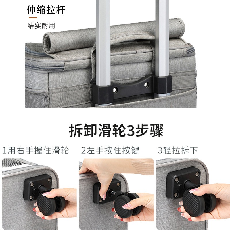 Hanbang Double Layer Pet Rolli - Foldable Rolling Luggage Bag recension och pris