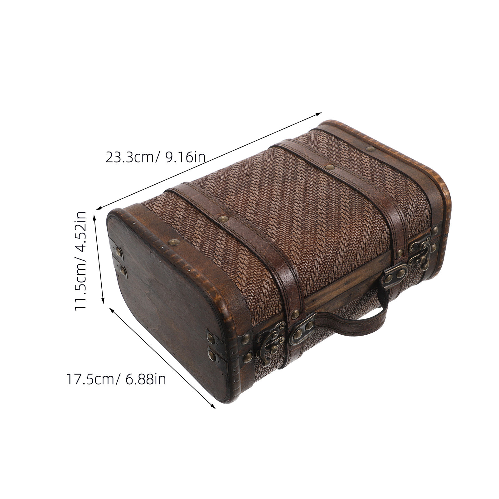 Wooden Vintage Suitcase Decora - Retro Vintage Trunk Suitcase recension och pris