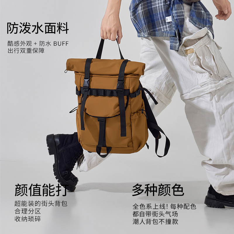 New Men's Roll Mouth Expandabl - Foldable Rolling Luggage Bag recension och pris