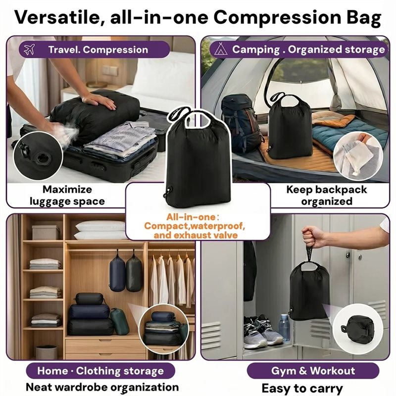 A25F-Reusables Clothes Organiz - Foldable Rolling Luggage Bag recension och pris