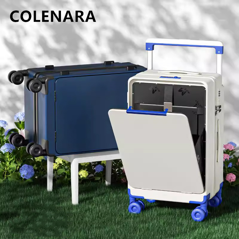 COLENARA ABS+PC Suitcase Front - Front Opening Laptop Luggage 24 Inch recension och pris