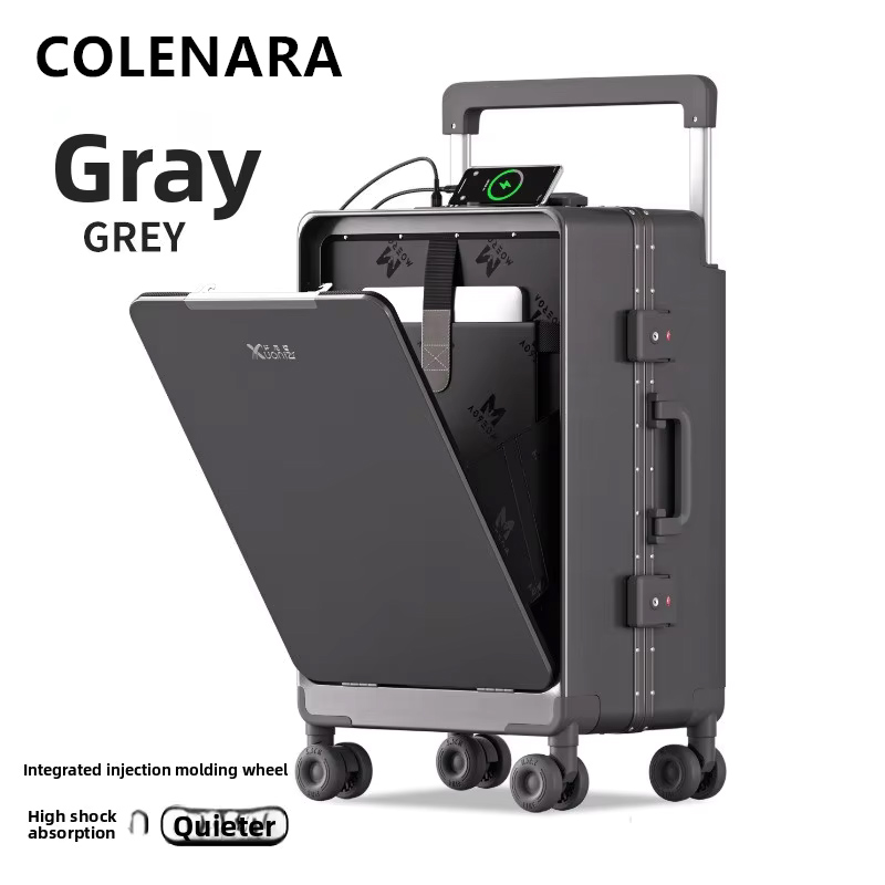COLENARA ABS+PC Suitcase Front - Front Opening Laptop Luggage 24 Inch recension och pris