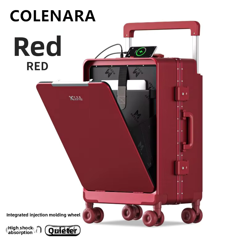 COLENARA ABS+PC Suitcase Front - Front Opening Laptop Luggage 24 Inch recension och pris