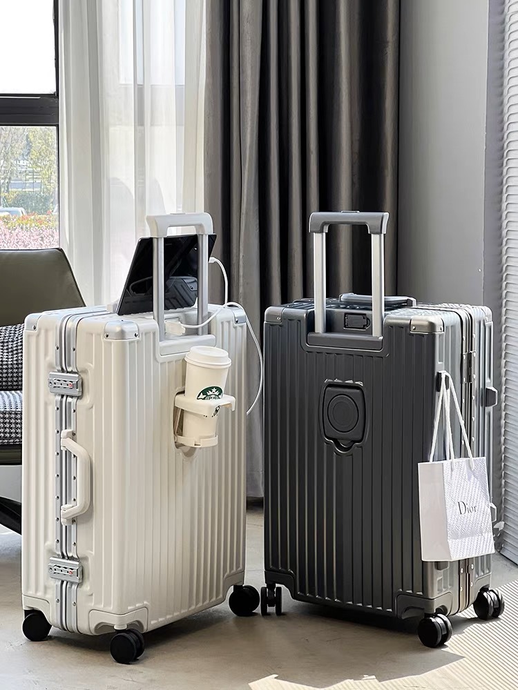 SUSHIMU Carry On Luggage with  - Spinner Wheel Rolling Suitcase 20 Inch recension och pris