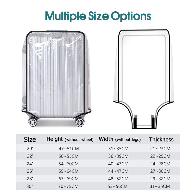 2027 Travel Transparent Luggag - Luggage Protective Cover Transparent recension och pris