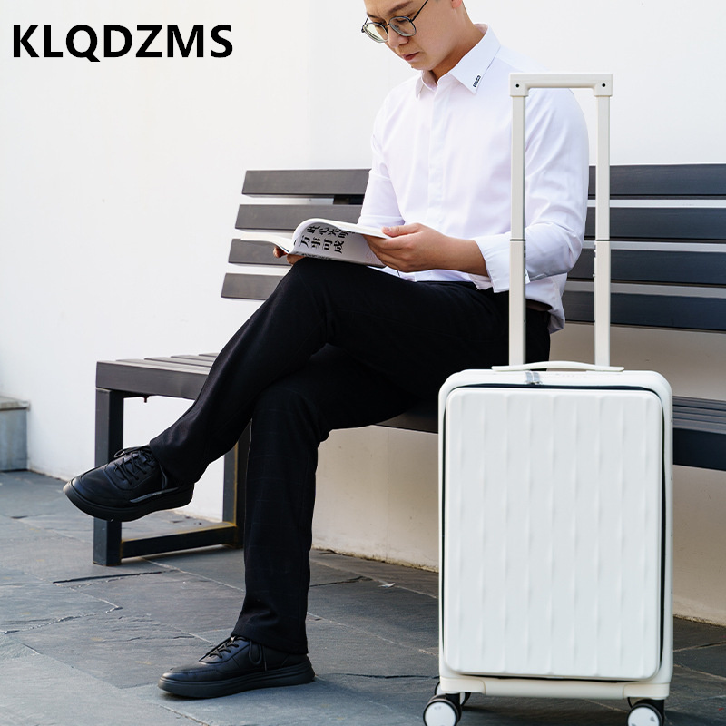 KLQDZMS Travel Luggage Front O - Front Opening Laptop Luggage 24 Inch recension och pris