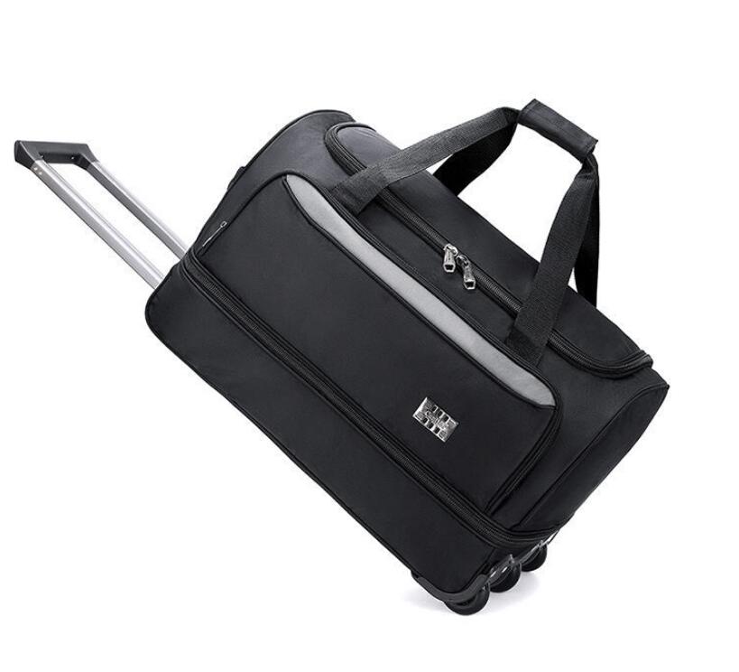 22 inch Men carry on hand Lugg - Foldable Rolling Luggage Bag recension och pris