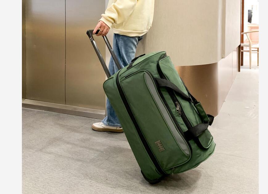 22 inch Men carry on hand Lugg - Foldable Rolling Luggage Bag recension och pris