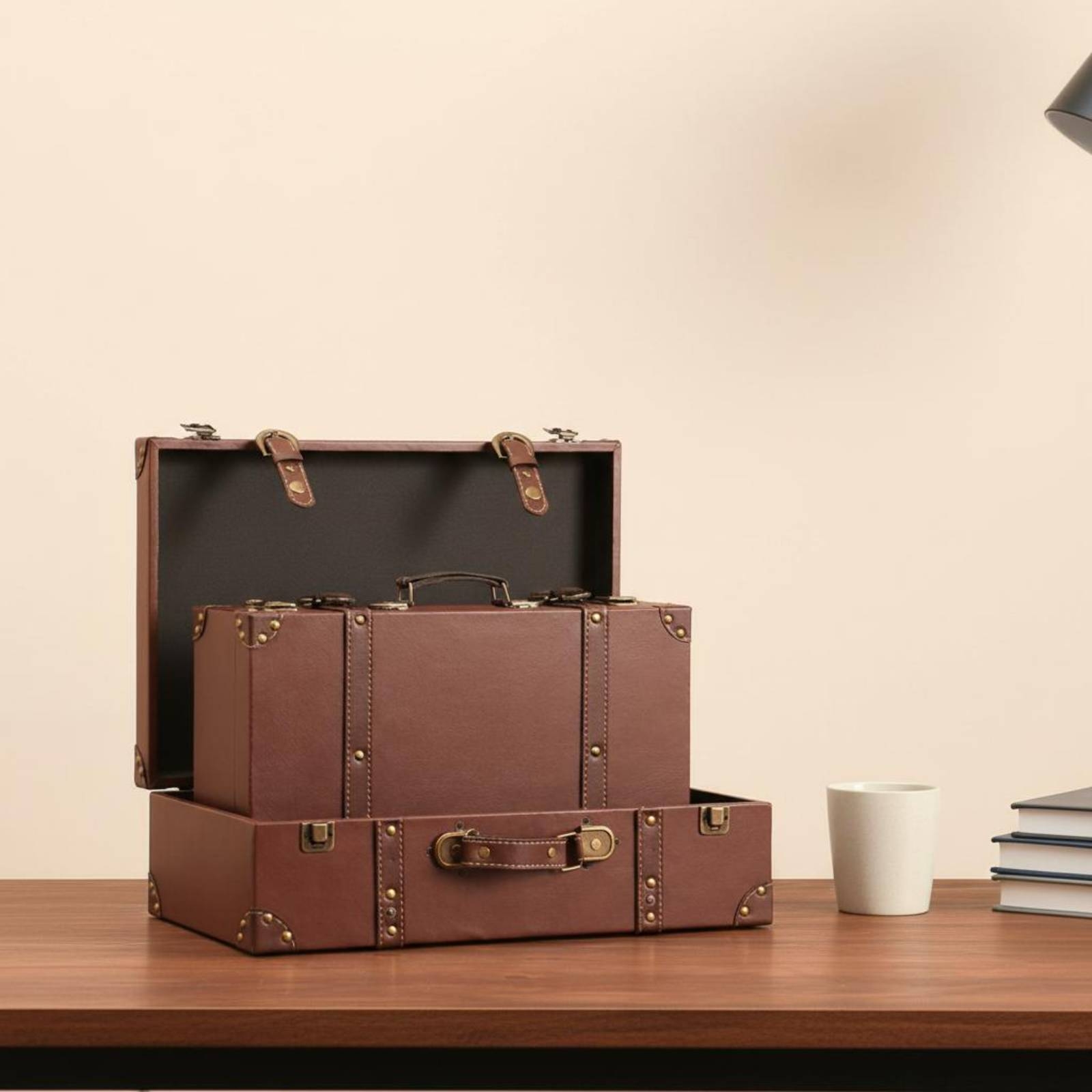 Vintage Suitcase Trunk Rivet H - Retro Vintage Trunk Suitcase recension och pris