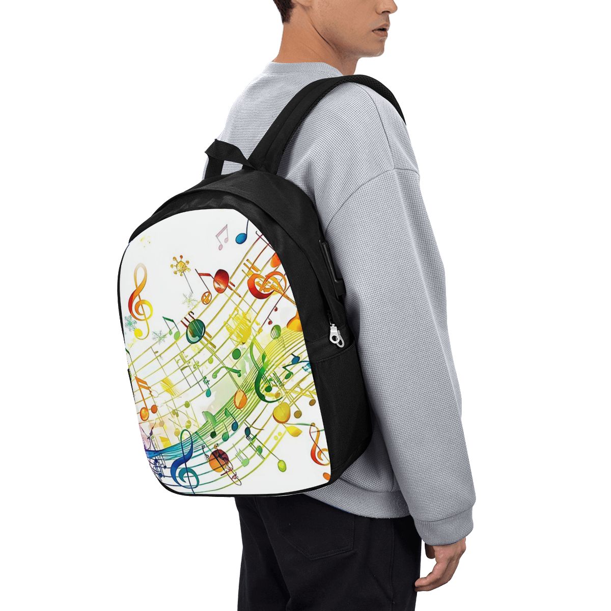 Abstract Piano Keys With Music - Travel Bags recension och pris