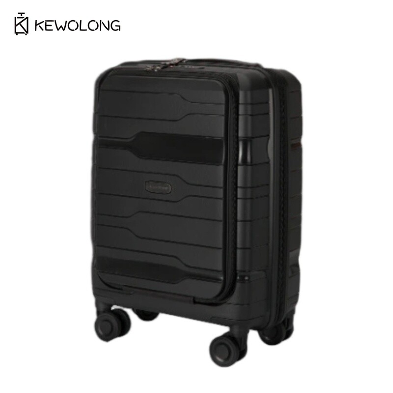 20 Inch Front Opening Carry On - Cabin Size Lightweight Travel Trolley recension och pris