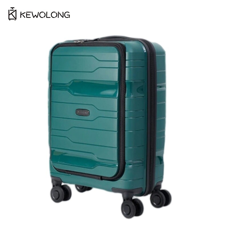 20 Inch Front Opening Carry On - Cabin Size Lightweight Travel Trolley recension och pris