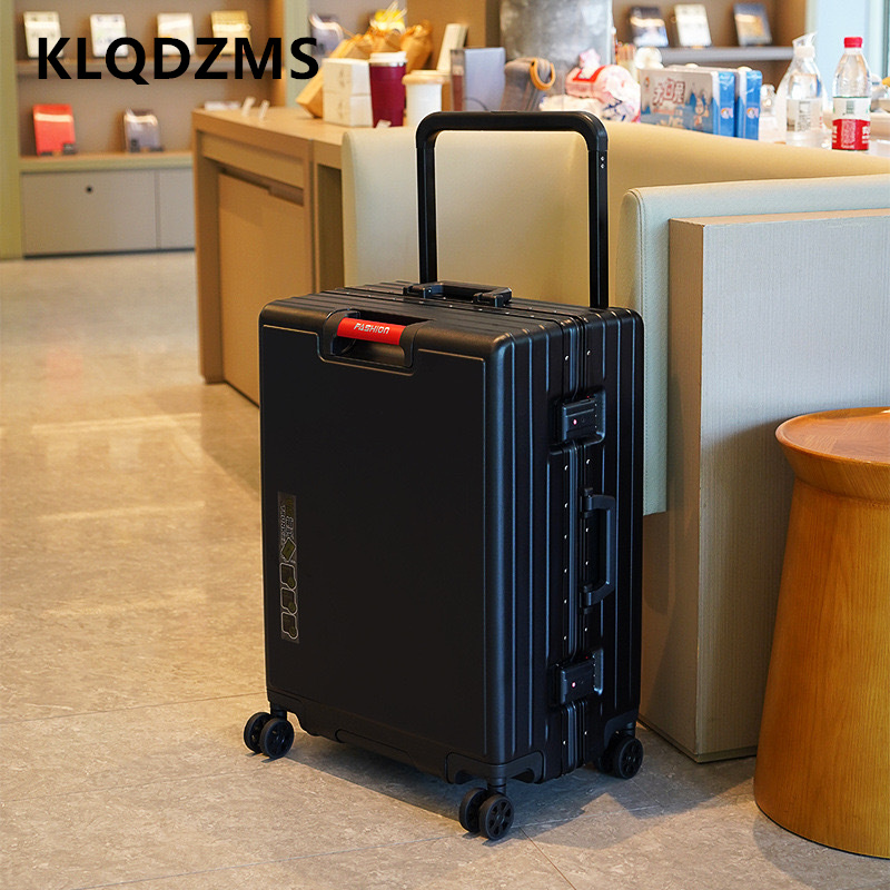 KLQDZMS Suitcase Aluminum Fram - Aluminum Frame Carry On Luggage recension och pris