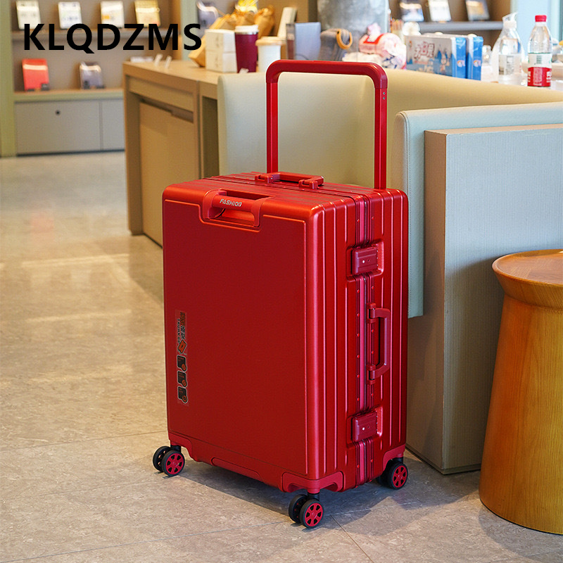 KLQDZMS Suitcase Aluminum Fram - Aluminum Frame Carry On Luggage recension och pris