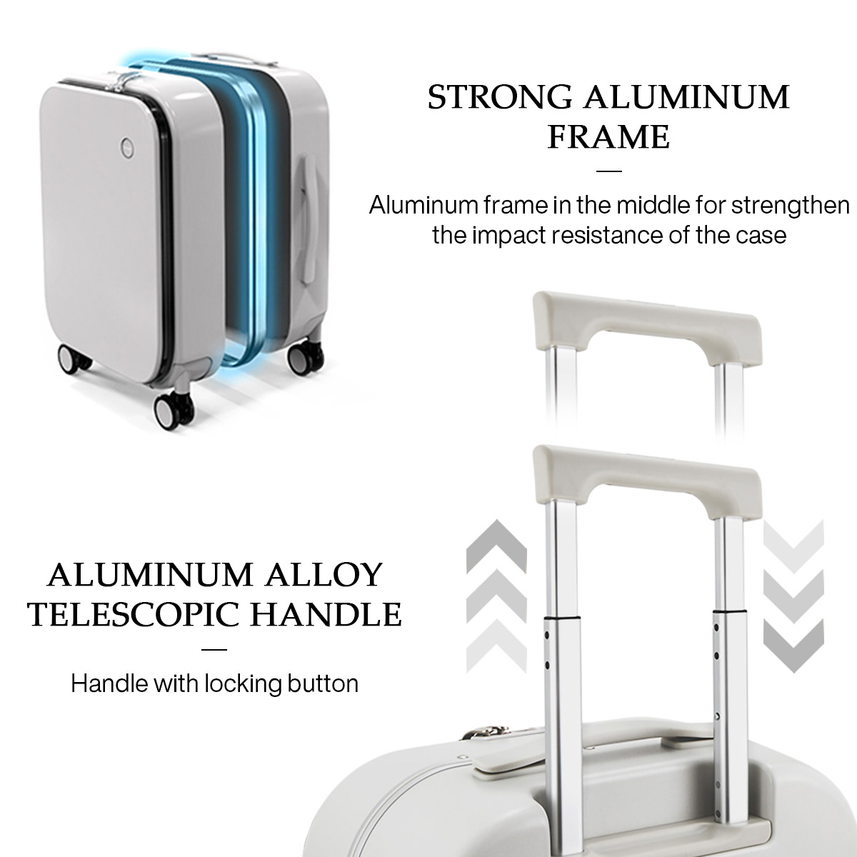 Mixi Patent Design Aluminum Fr - Aluminum Frame Carry On Luggage recension och pris