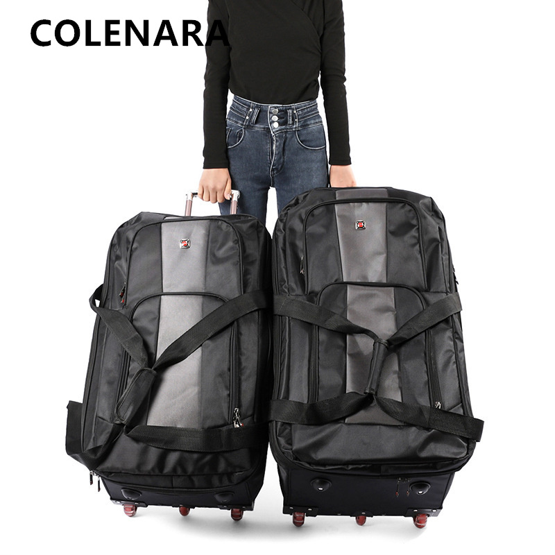 COLENARA Large Capacity Trolle - Foldable Rolling Luggage Bag recension och pris