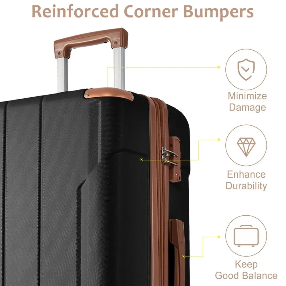 Luggage Sets 3 Piece, Expandab - Expandable Hard Shell Luggage Set recension och pris