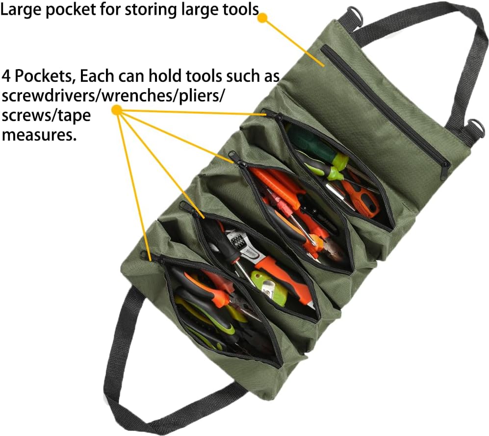 1pc Multi-Purpose Canvas Roll  - Foldable Rolling Luggage Bag recension och pris