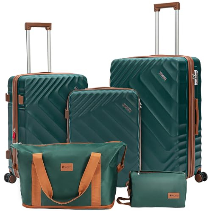 5-Piece Hard Shell Expandable  - Expandable Hard Shell Luggage Set recension och pris
