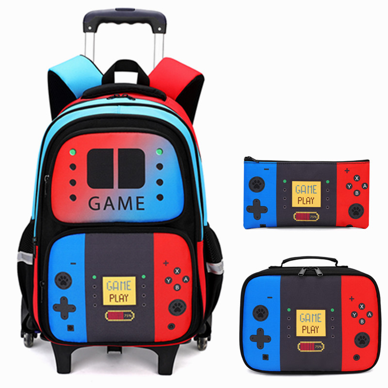 3PCS Kids Rolling Backpack for - Foldable Rolling Luggage Bag recension och pris