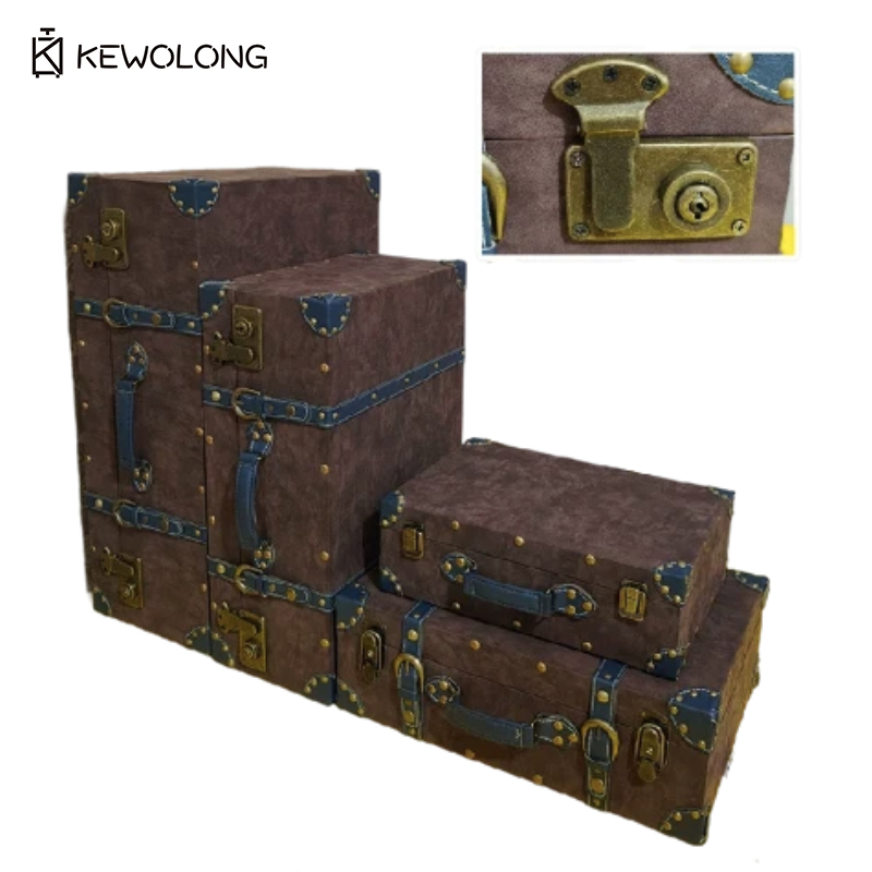 Vintage Leather Suitcase Stora - Retro Vintage Trunk Suitcase recension och pris