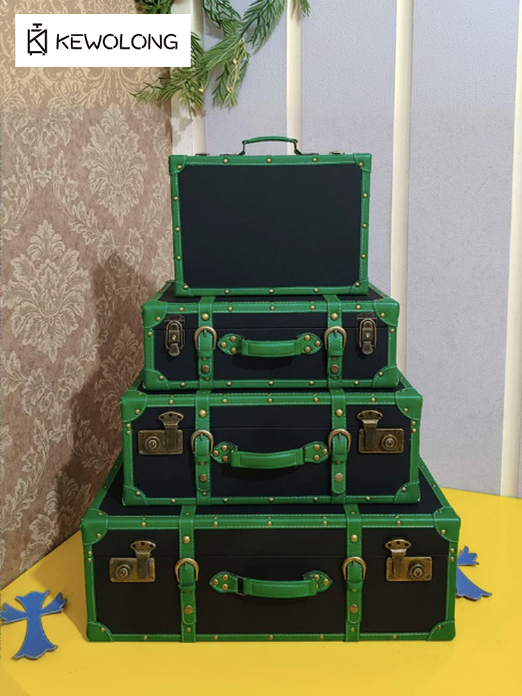 Vintage Leather Suitcase Stora - Retro Vintage Trunk Suitcase recension och pris