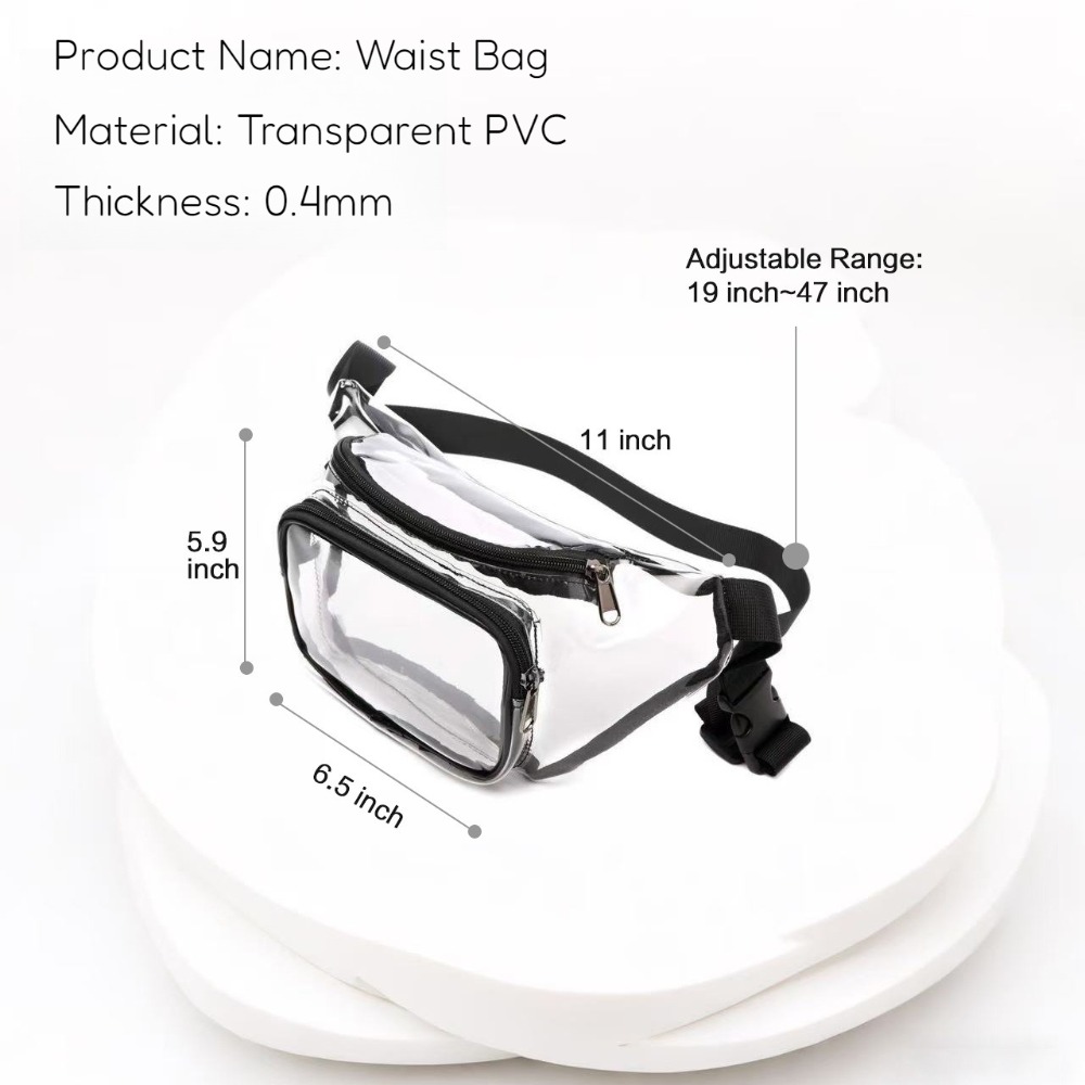Clear Fanny Pack Transparent P - Handbags recension och pris