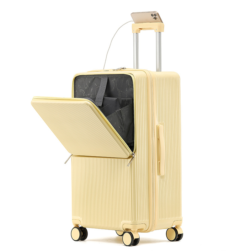 sushimu Suitcase Wide Handle T - Aluminum Frame Carry On Luggage recension och pris