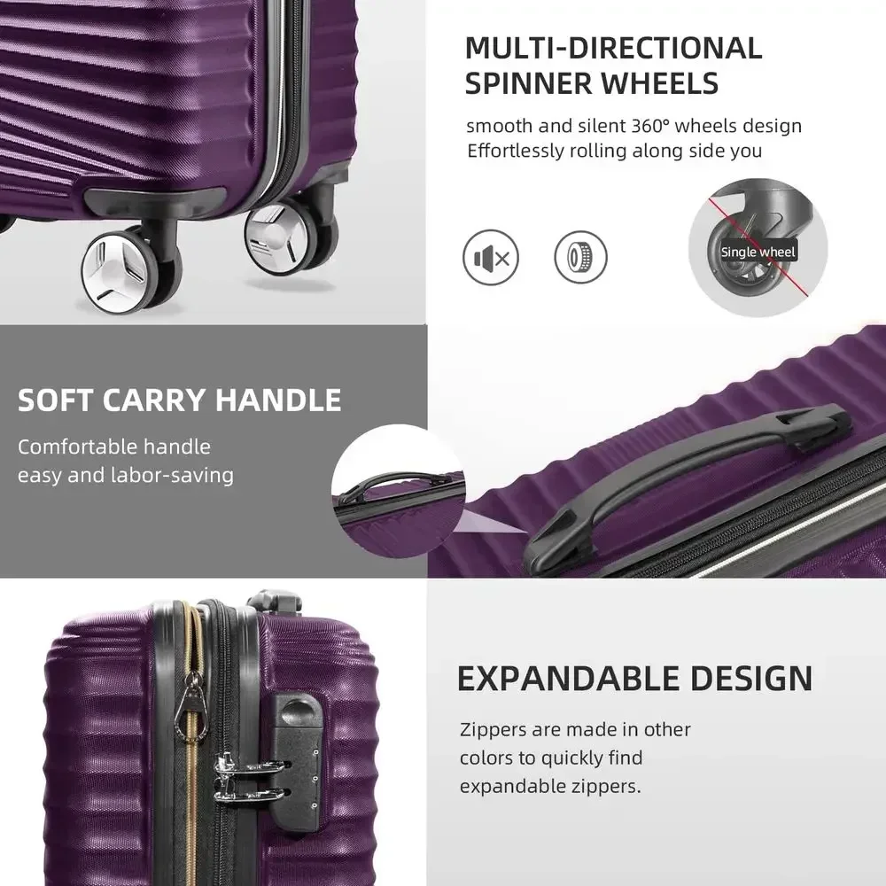 5-Piece Hard Shell Expandable  - Expandable Hard Shell Luggage Set recension och pris