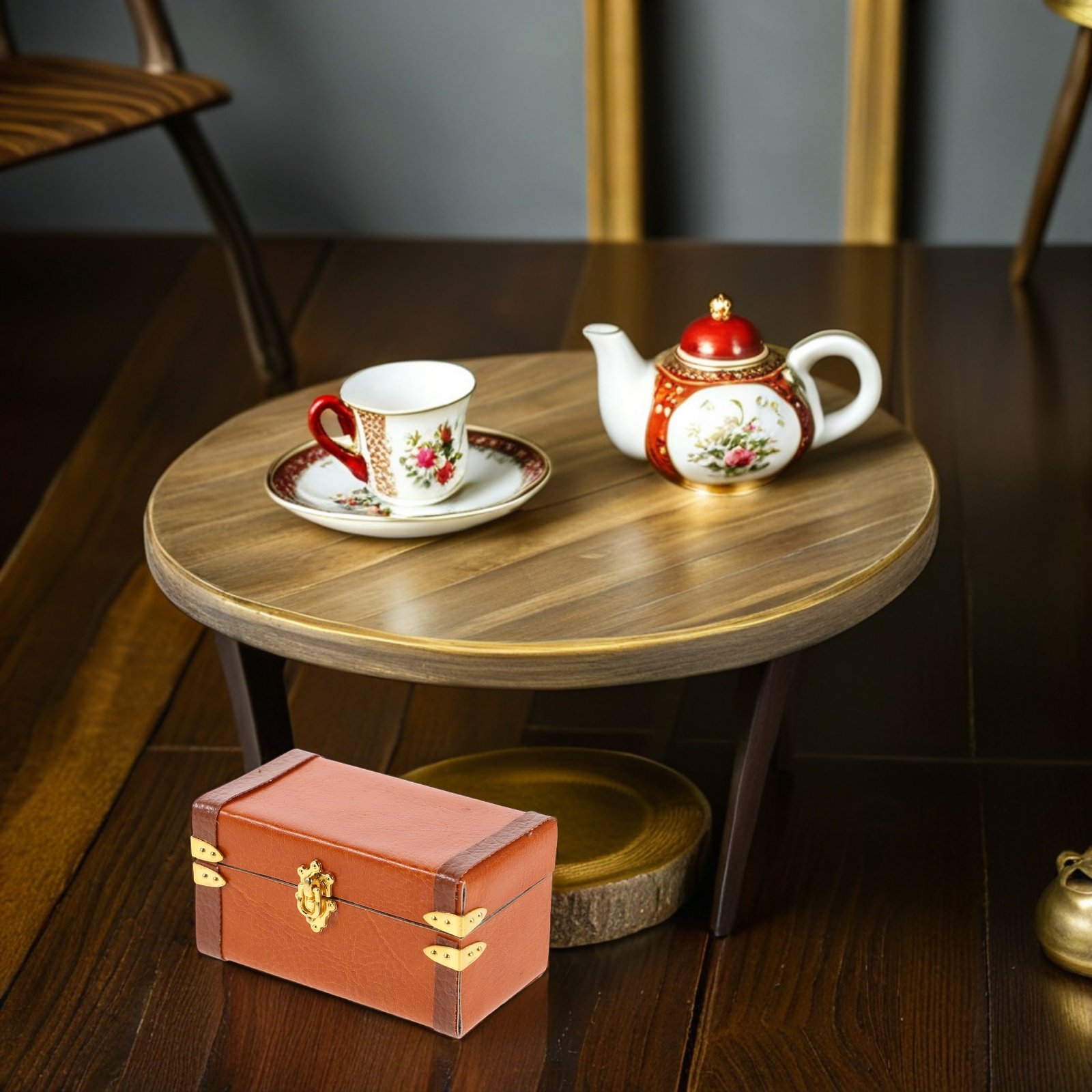 Miniature Vintage Trunk Suitca - Retro Vintage Trunk Suitcase recension och pris
