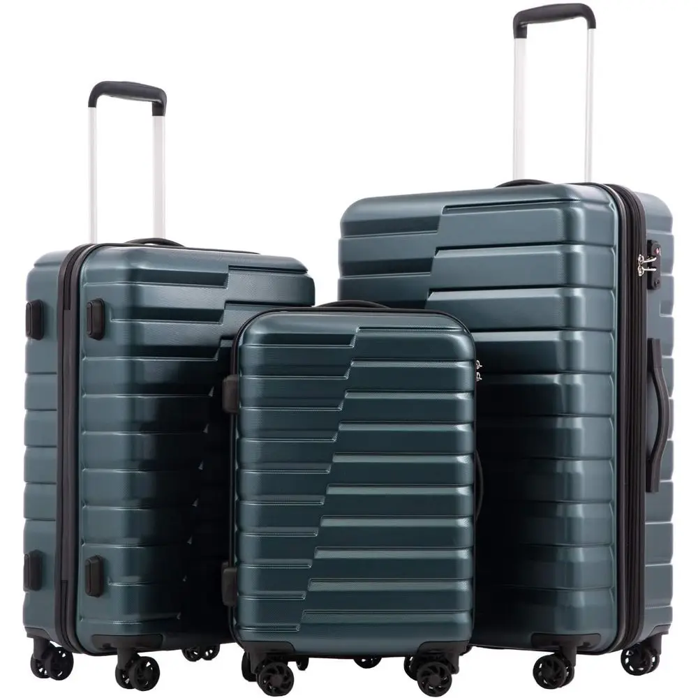 3-Piece Hard Shell Spinner Lug - Expandable Hard Shell Luggage Set recension och pris