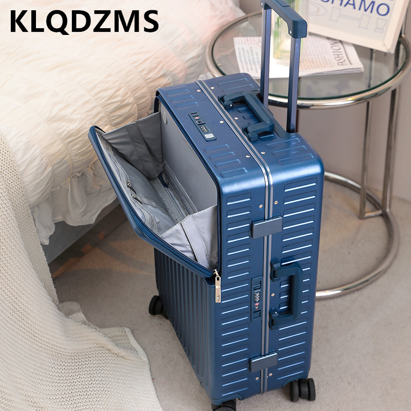 KLQDZMS Handheld Travel Suitca - Front Opening Laptop Luggage 24 Inch recension och pris